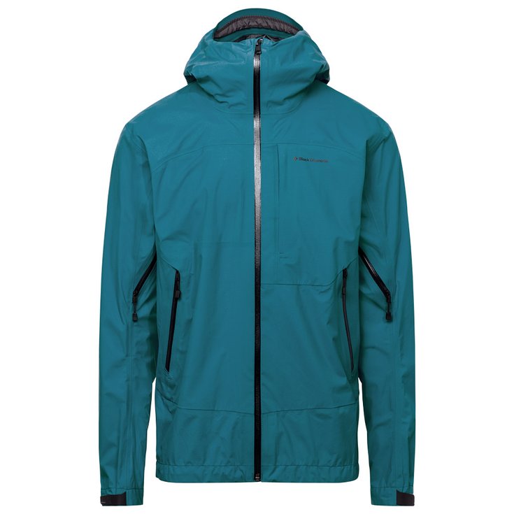 Black Diamond Mountaineering jacket M Highline Stretch Shell Raging Sea Overview