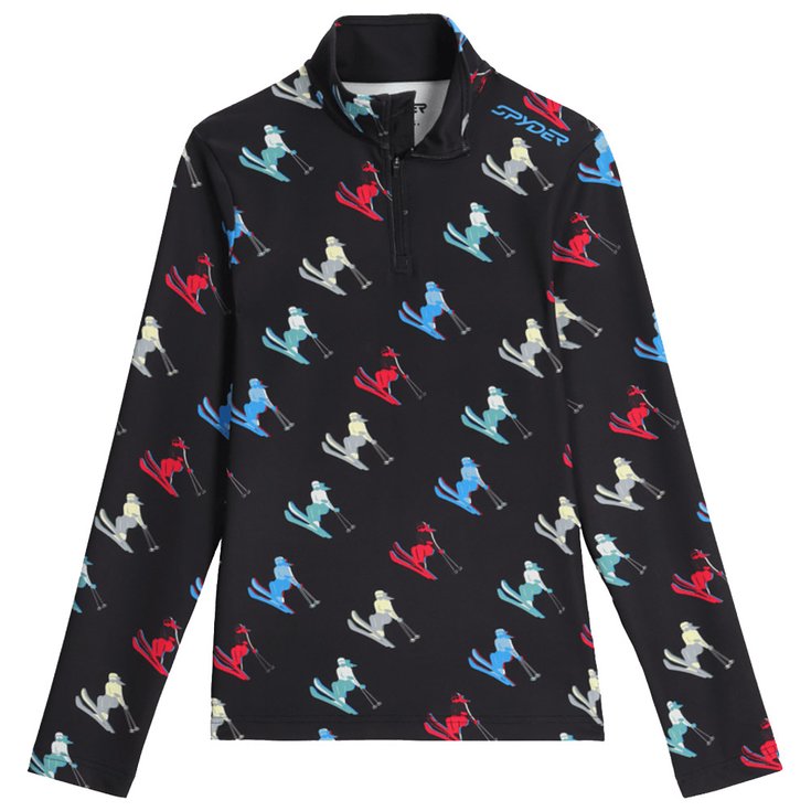 Spyder Fleece Vivid 1/2 Zip Black Overview