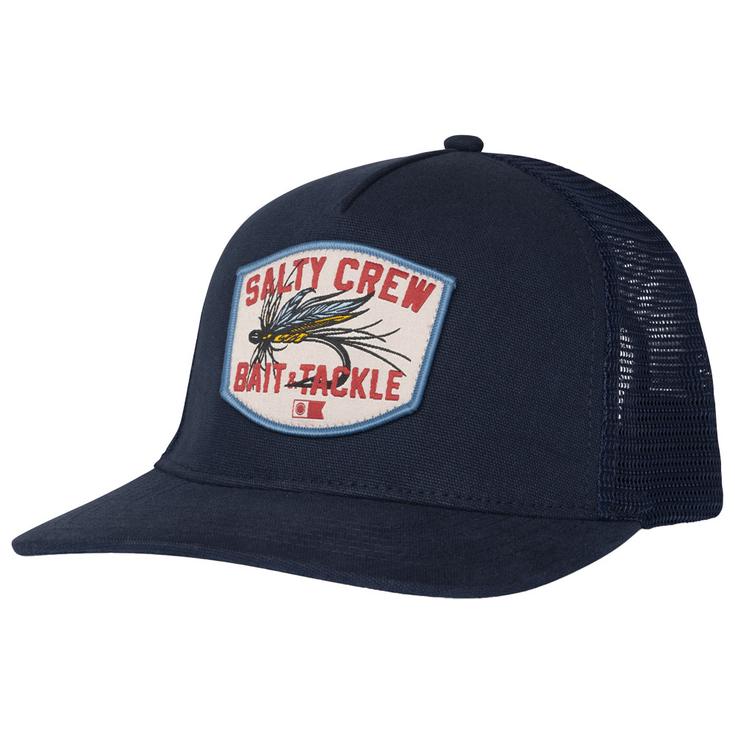 Salty Crew Cap Fishing Co Trucker Midnight Navy Overview