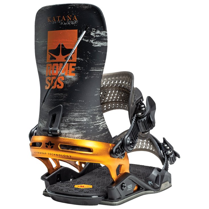Rome Snowboard Binding Katana Black Orange Overview