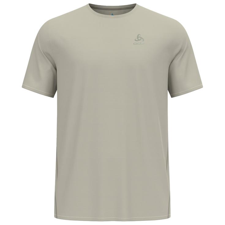 Odlo Tee-shirt de trail Zeroweight Chill Tec Short Sleeve Agate Gray Présentation