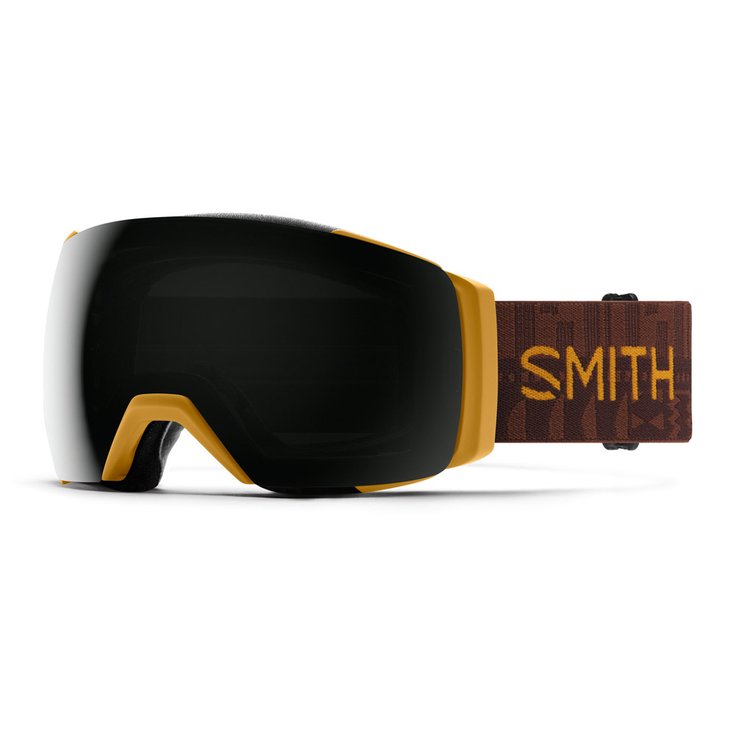 Smith Skibrillen I/O Mag XL Amber Textile Chromapop Sun Black + Storm Rose Flash Voorstelling