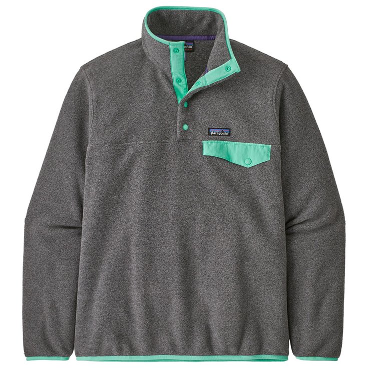 Patagonia Pullover Lightweight Synchilla Snap-T Nickel Early Teal Voorstelling