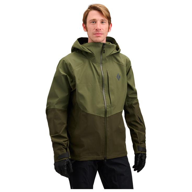 Black Diamond Chaqueta esqui M Recon Stretch Shell Tundra Dark Moss Presentación