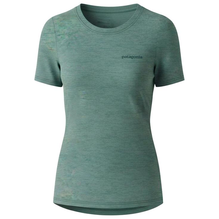 Patagonia Trail T-Shirt Cap Cool Daily Boardshort Logo W's Blue Sage Light Blue Sage X Dye Präsentation
