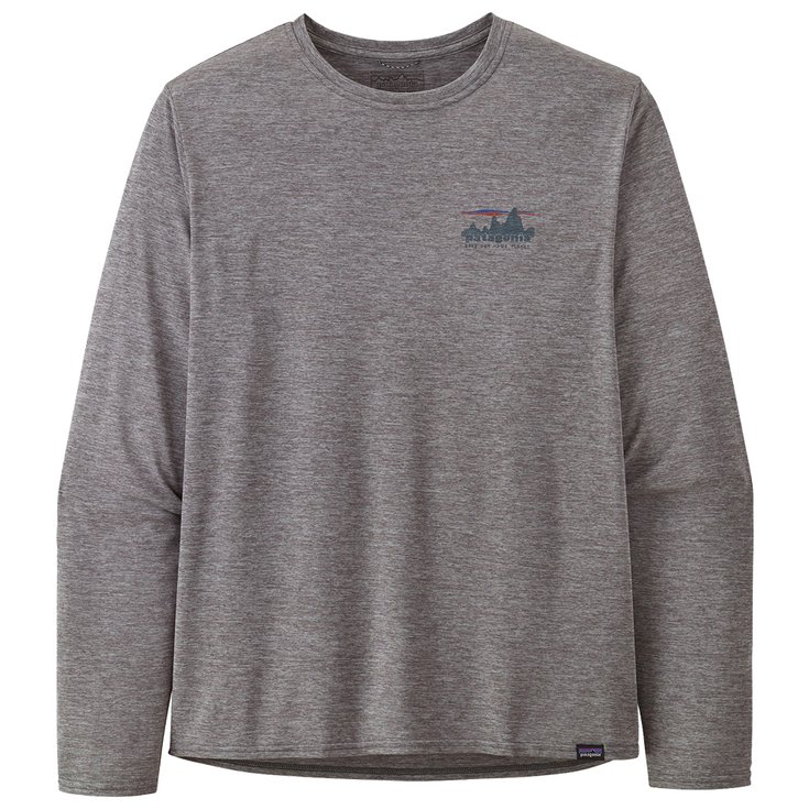 Patagonia Hiking tee-shirt M's L/S Capilene® Cool Daily Graphic 73 Skyline Feather Grey Overview