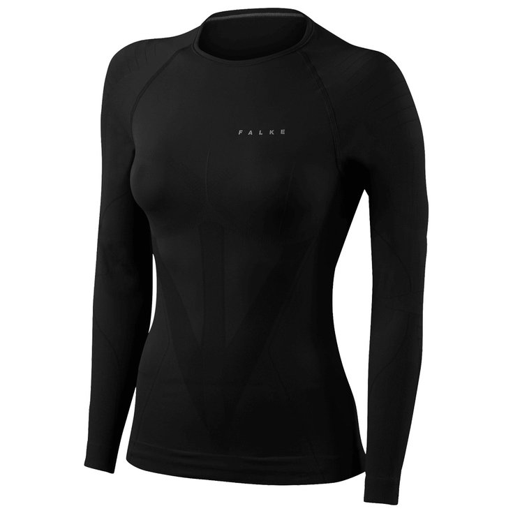 Falke Technische onderkleding noordse ski Warm Shirt Ls Tight W Black Voorstelling