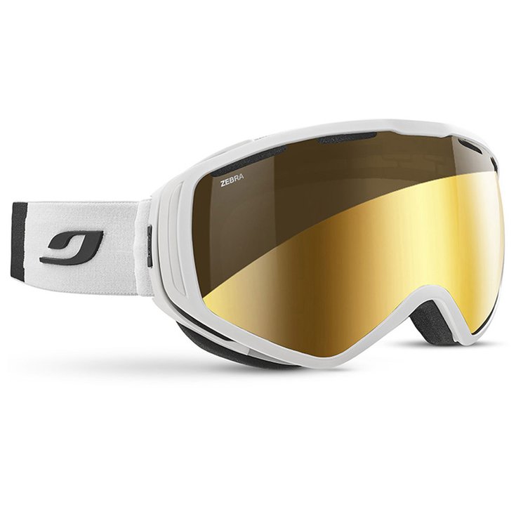 Julbo Masque de Ski Titan Otg Blanc Noir Zebra Flash Gold Profil