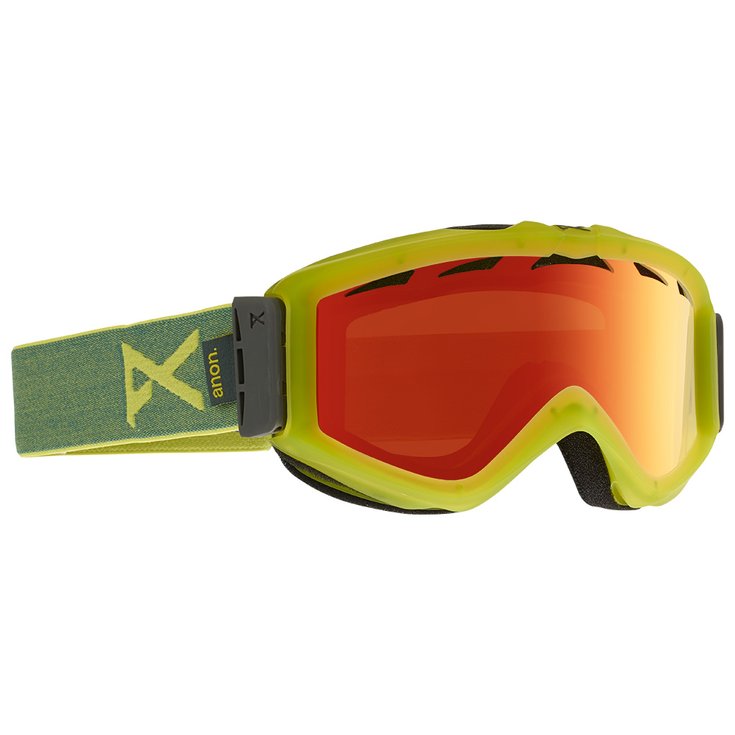 Anon Goggles Figment Mellow Yellow Red Solex General View