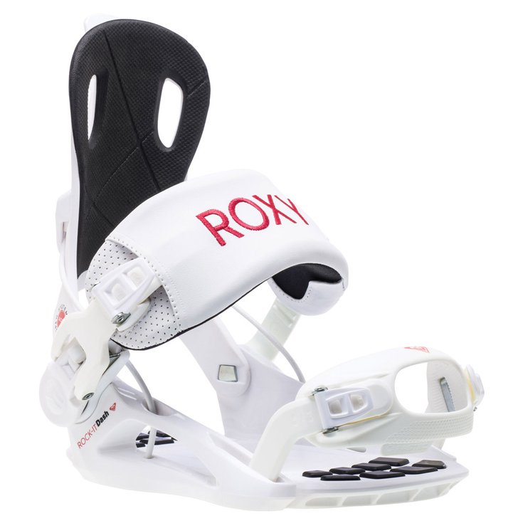 Roxy Fijaciones snowboard Rock-It Dash White Presentación