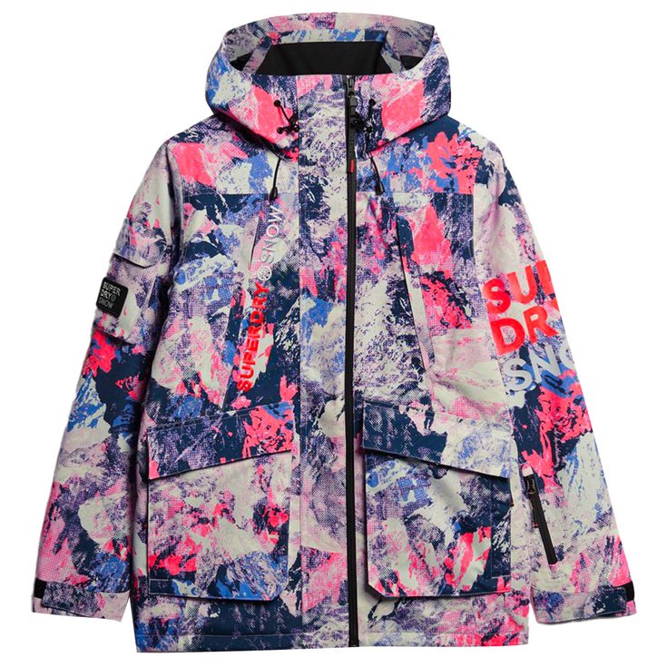 Superdry Skijacke Ultimate Rescue Jacket W Mountain Mesh Purple Präsentation