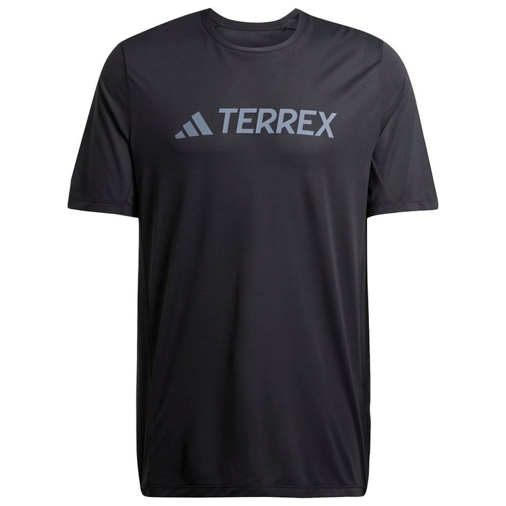 adidas Mt Logo Tech Tee Shirt Short Sleeve Black 