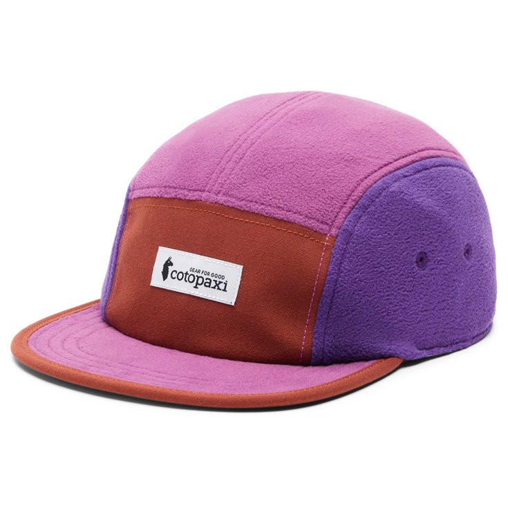 Cotopaxi Gorra Fleece 5-Panel Hat Rusty Mauve Presentación
