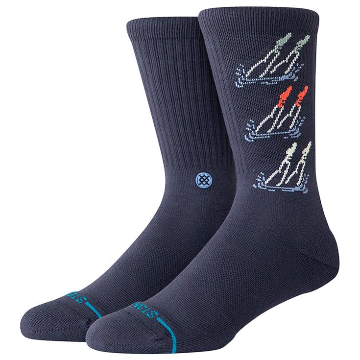Stance Sokken Crew Sock Diver Crew Navy Voorstelling