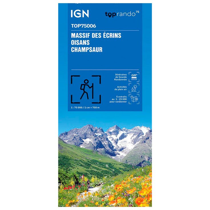 IGN Map Massif des Ecrins Oisans Champsaur Overview