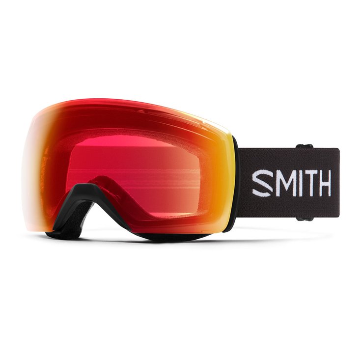 Smith Skibrille Skyline XL Black Chromapop Photochromic Red Mirror Präsentation