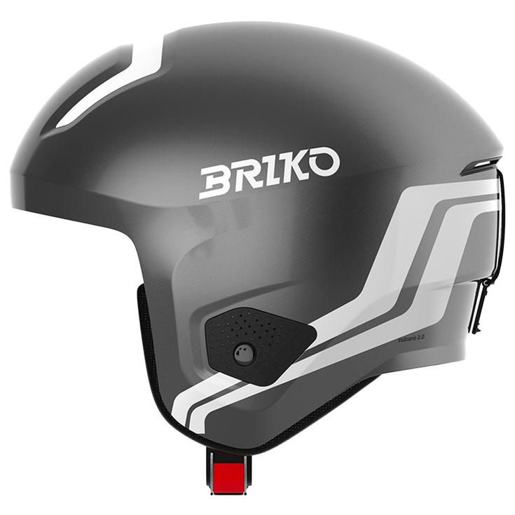 Briko Helmet Vulcano 2.0 Mips Shiny Metallic Dark Grey White Overview