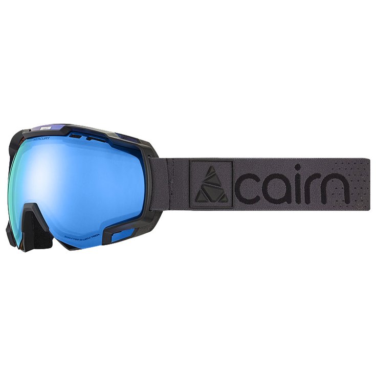 Cairn Masque de Ski Mercury Mat Black Silver Blue Evolight Nxt Présentation