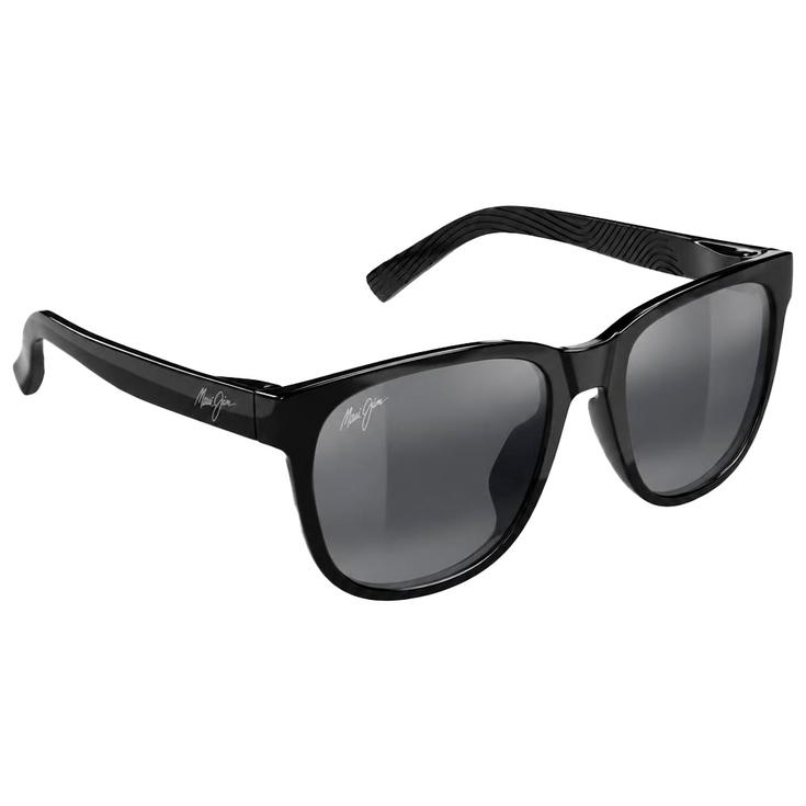 Maui Jim Lunettes de soleil Puali Asian Fit Black MauiPure Naturel Grey Présentation
