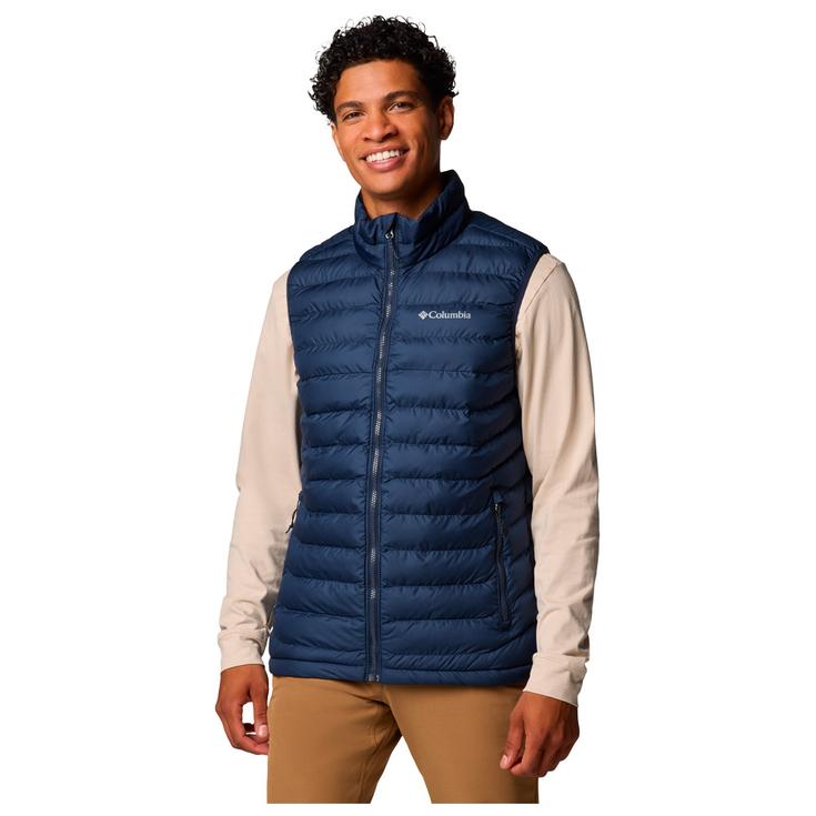 Columbia Mouwloze donsjack Powder Lite II Vest Blue Voorstelling