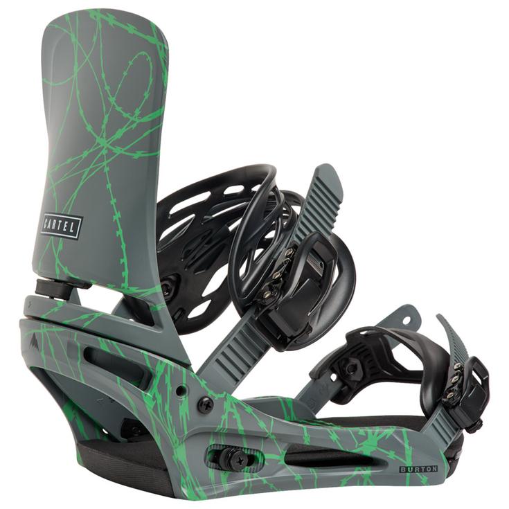 Burton Attacchi Snowboard Cartel Gray Green Voltage Presentazione