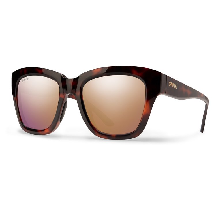 Smith Sunglasses Sway Tortoise Chromapop Polarized Rose Gold Mirror Overview