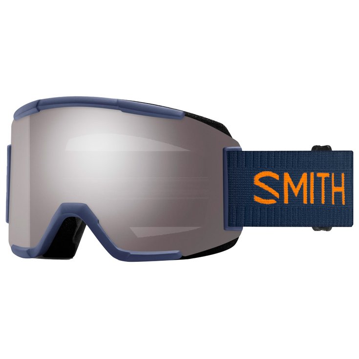 Smith Masque de Ski Squad High Fives Chromapop Sun Platinum Mirror + Yellow Présentation