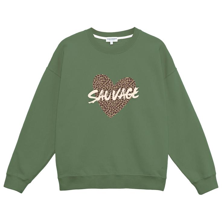 French Disorder Sweatshirt Rosie Sauvage Léo Khaki Overview