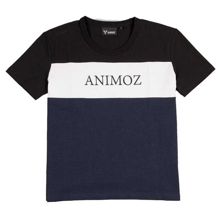 Animoz T-Shirt Inyo Bleu Blanc Noir Präsentation