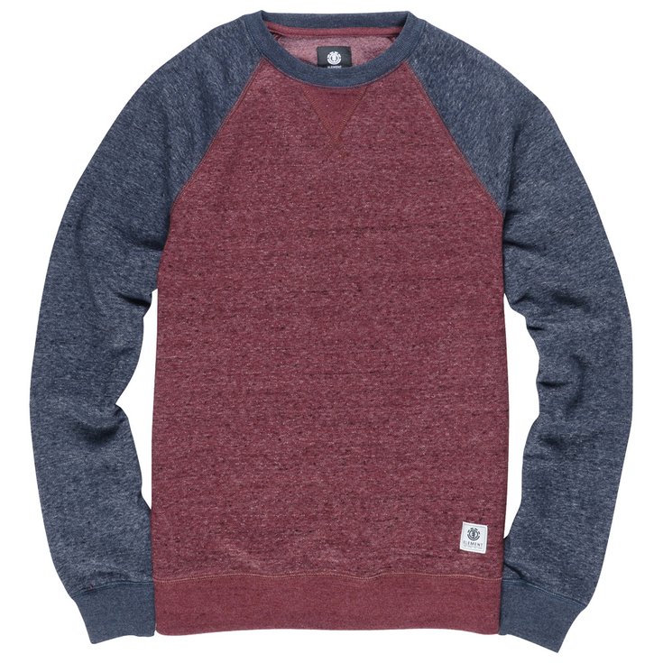 Element Sweaters Meridian Block CR Napa Red Voorstelling