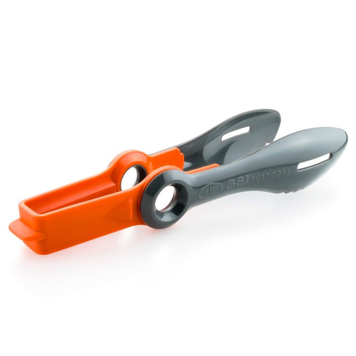 GSI Outdoor Cutlery Pivot Tongs Grey Orange Overview