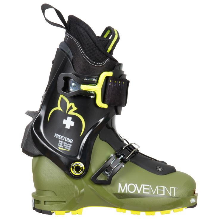 Movement Chaussures de Ski Randonnée Freetour Ultralon Olive Black Lime Derrière