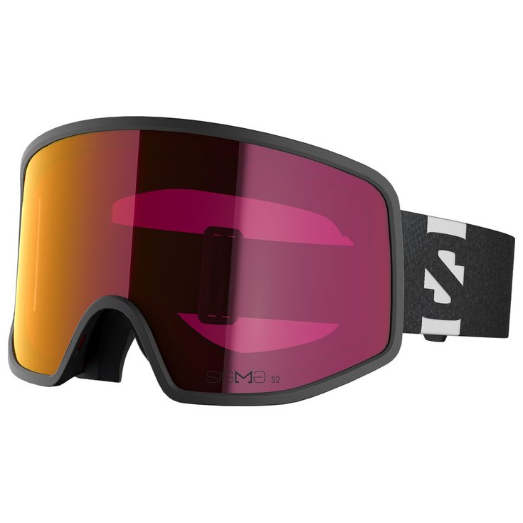 Salomon Goggles Sentry Pro Otg Black Sigma Poppy Red Overview