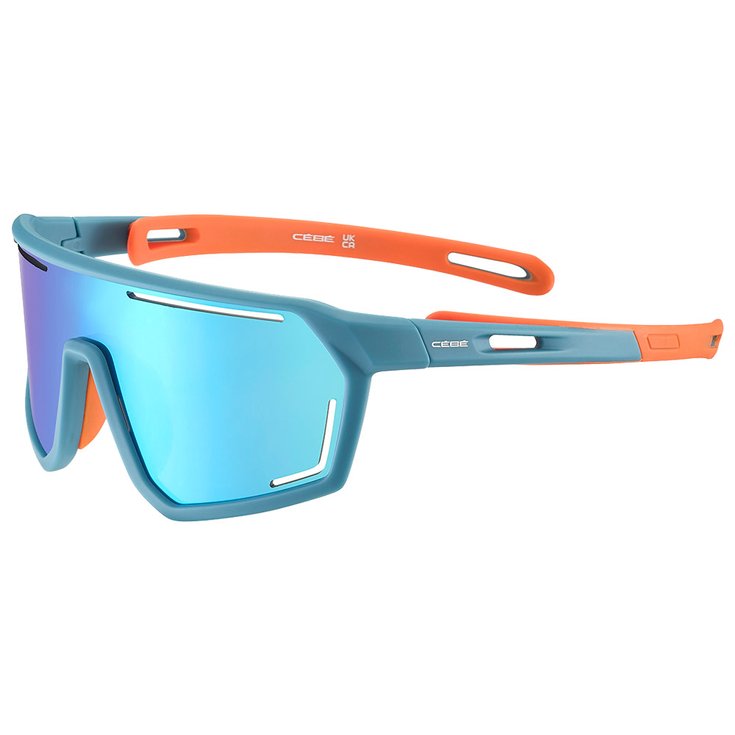 Cebe Sunglasses S'Trace Atlantic Blue Orange Matte Zone Blue Light Grey Cat.3 Blue Overview