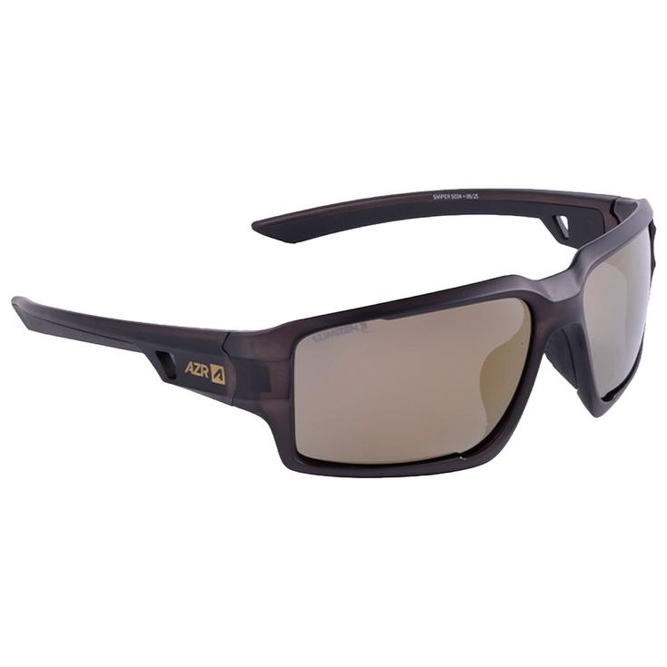 AZR Sunglasses Sniper Crystale Noire Mate Multicouche Gold Overview