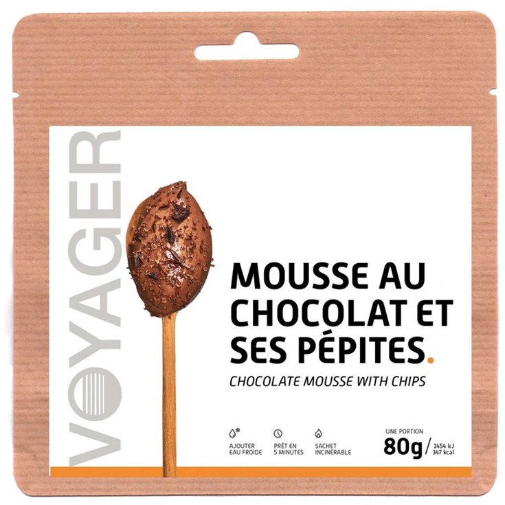 Voyager Repas Lyophilisé Mousse Au Chocolat Et Ses Pépi Tes Présentation