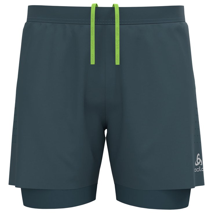 Odlo Trail shorts Zeroweight 5 Inch 2in1 Shorts Dark Slate Voorstelling