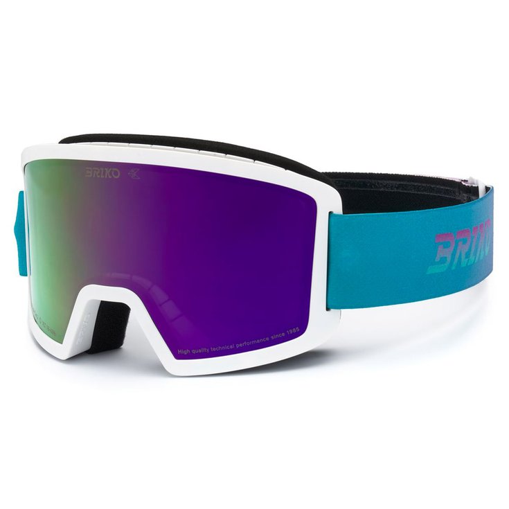 Briko Máscaras Frostbite Kids Shaped Blue Violet Purple Mirror Presentación
