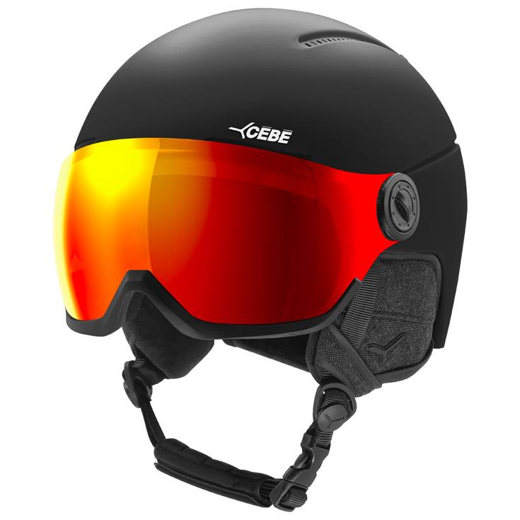 Cebe Visor Helm Rise Evo Black Red Revo Voorstelling