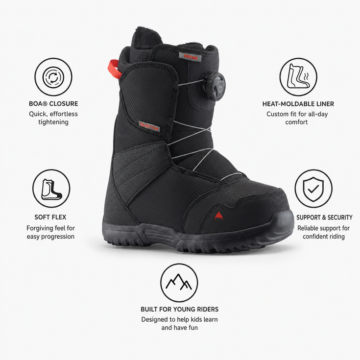 Burton Zipline Boa Black 
