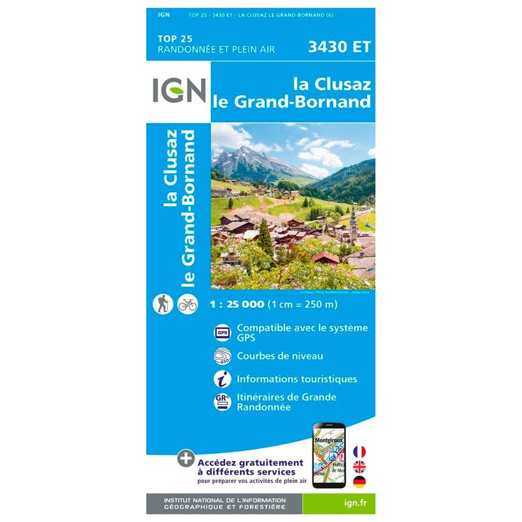 IGN Carte 3430ET la Clusaz, le Grand-Bornand Présentation