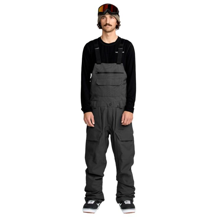 Volcom Skibroeken Roan Bib Overall Dark Grey Voorstelling