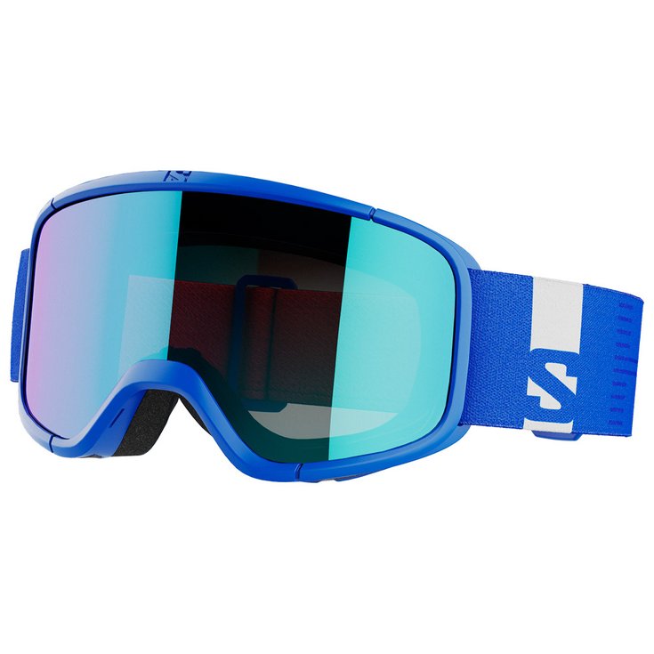 Salomon Masque de Ski Aksium 2.0 S Race Blue Multilayer Mid Blue Présentation