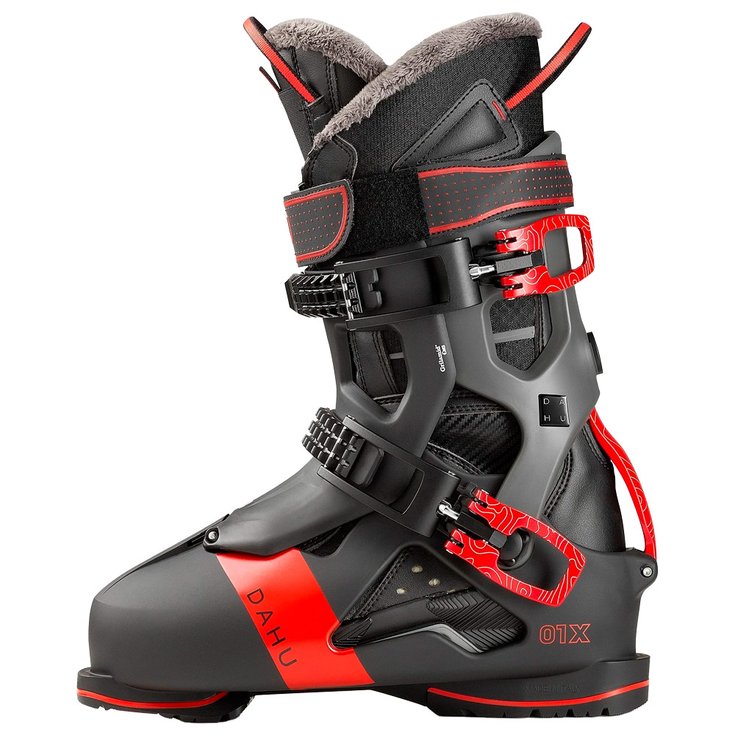Dahu Botas de esquí Ecorce 01 X Basalt Black Grey Red Presentación