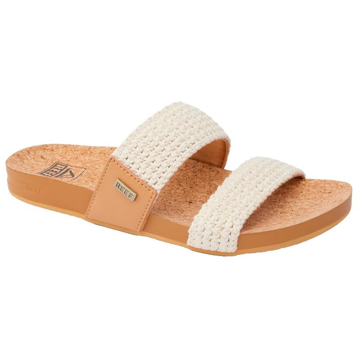 Reef Chanclas Cushion Vista Natural Crochet Presentación