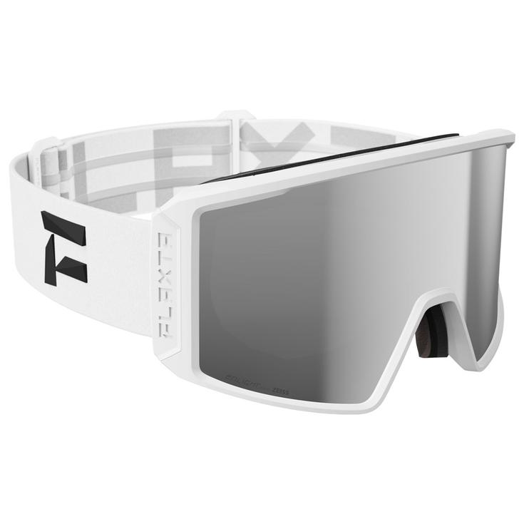 Flaxta Skibrillen Evoke White Silver Mirror Lens Voorstelling