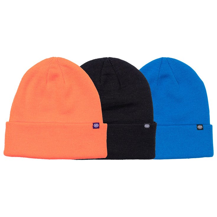 686 Bonnet Standard Roll Up Beanie 3 Pack Bright Pack Overview