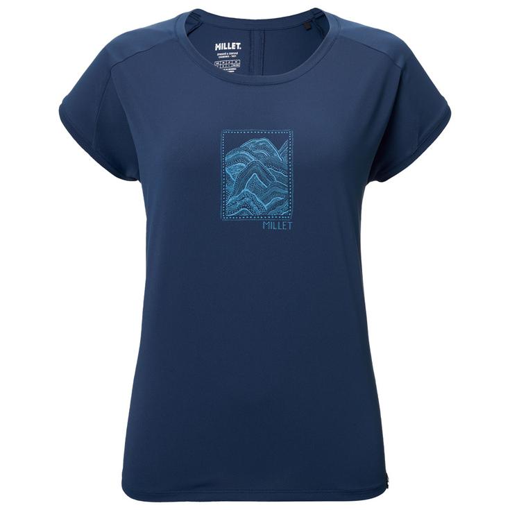 Millet Camiseta de trekking Seneca Short Sleeve W Saphir Presentación