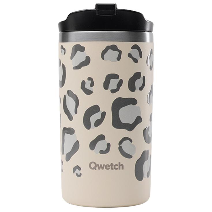 Qwetch Mug Travel Mug 350 ml Leopard Sable Präsentation
