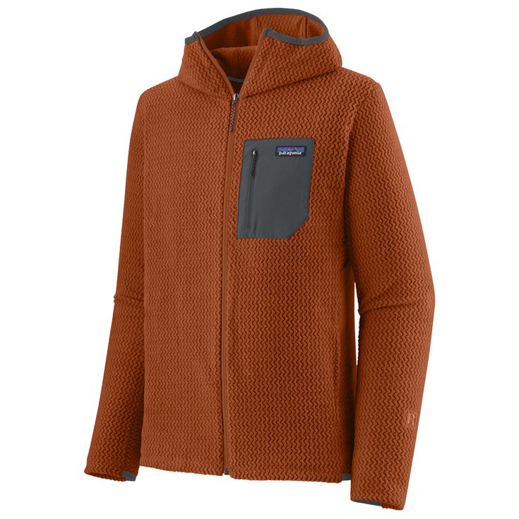 Patagonia Fleece M's R1 Air Full-Zip Hoody Robin Brown Voorstelling